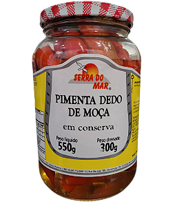 Pimenta Dedo de Moça em Conserva - 550 gr