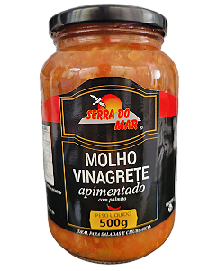 Molho Vinagrete c/ Pimenta e Palmito - 500 gr