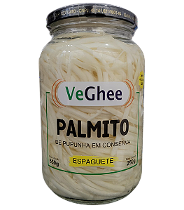 Palmito de Pupunha em Conserva - Espaguete 250 gr