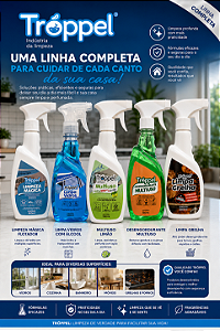 Kit Limpeza - Desengordurante, Limpa Vidros, Flotador, Multiuso e Limpa Grelhas - 500 ml