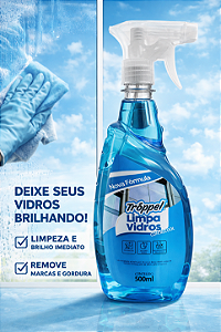 Limpa Vidros com Álcool - 500 ml