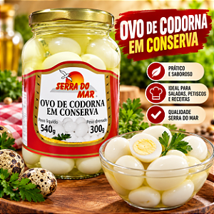 Ovo de Codorna em Conserva 300 gr