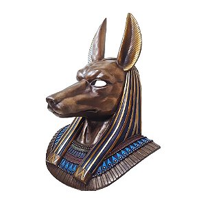 Anúbis Decorativo em Resina – Proteção e Mistério do Egito Antigo