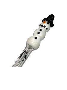 Piteira de Vidro Cali Glass – Boneco de Neve