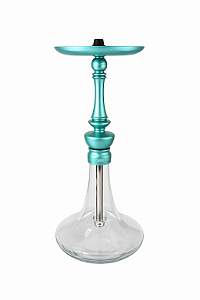 Narguile Miid – Design Compacto Verde Turquesa com Vaso Rosqueável