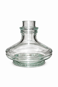 Vaso Aladin de Vidro para Narguilé - Transparente