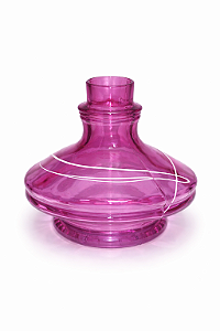 Vaso para Narguile Aladin – Rosa com Detalhes (Pequeno e Médio Porte)