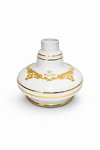 Base (Vaso) Bless Hookah - Edição White & Gold
