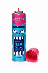 Gás Butano Zengaz 12X Filtrado (99.9% de Pureza)