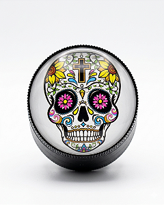 Dichavador de Metal Premium – Coleção Caveira Mexicana (2 Partes)