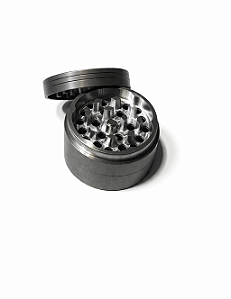 Dichavador de Metal Premium 4 Partes – Silver High-Gloss