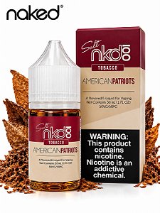 NAKED 100 Salt Tobacco American Patriots – Nic Salt 30ml