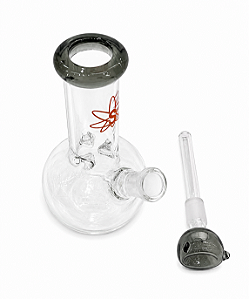 Bong de Vidro Sadhu – Compacto com Base Redonda