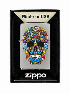 Zippo Original Skull Mushroom