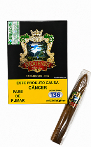 Charuto Diógenes Puros Belicosos – Caixa com 5 Unidades (50 g)