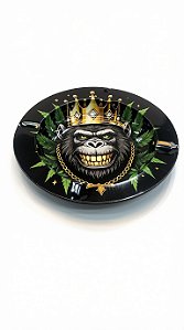 Cinzeiro Redondo Decorativo – Estampa Gorilla King