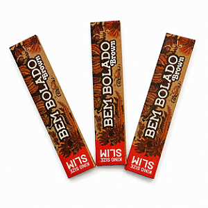 Seda Bem Bolado Brown King Size Slim - (3 sedas por 12,00)