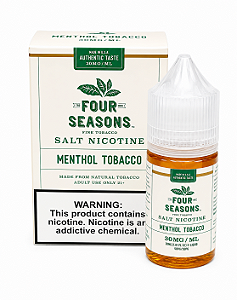 Four Seasons Fine Tobacco – 35mg Menthol Tobacco Salt Nicotine 30mg