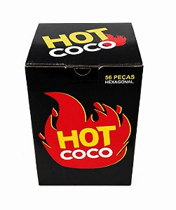 Carvão Hot Coco Hexagonal – 1kg | 56 Peças