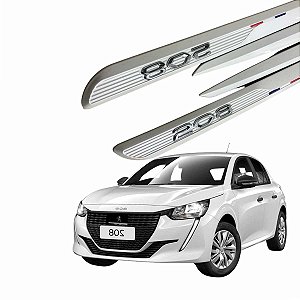 Friso Lateral Novo 208 Peugeot 2022 Branco Nacre