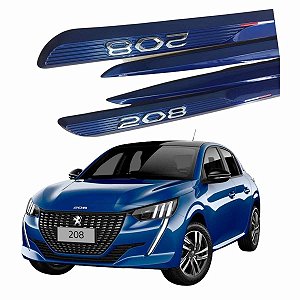 Friso Lateral Novo 208 Peugeot 2022 Azul Quasar