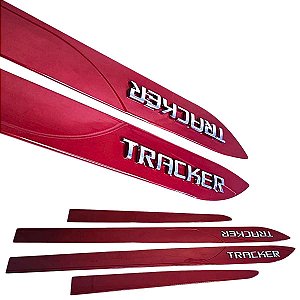 Jogo Friso Chevrolet Tracker nome cromado em alto relevo Cores Originais