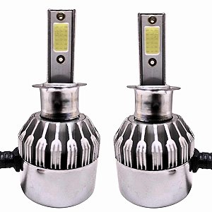 Kit Lâmpada H3 Super Led 6000k 7.200 Lumens Farol Automotivo