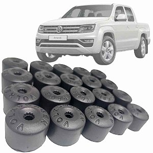 kit Com 20 capa Parafuso Roda VW Amarok sextavado 19mm