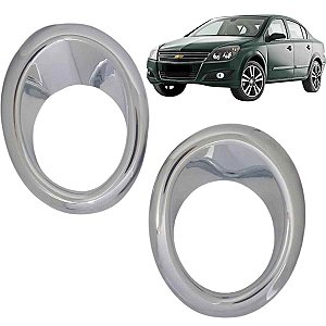 Aplique Cromado Aro Farol Milha Vectra GT GTX 2009 a 2013