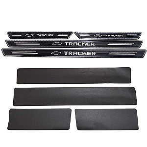 Kit Soleiras de protetor 4 portas Tracker adesivo resinado
