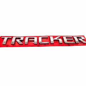 Emblema Escrita Tracker cromados em relevos adesivo colante