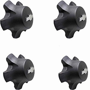 Kit 4 Calota centro roda D20 C20 A20 Silverado aro 6X16"