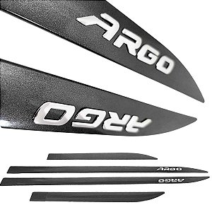 Friso Lateral Argo Cinza Silverstone cor Original Em Relevo