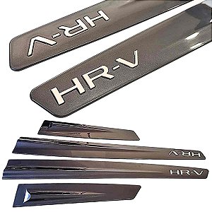 Friso Lateral New HR-V 2023 2024 2025 Cinza Basalto cromado