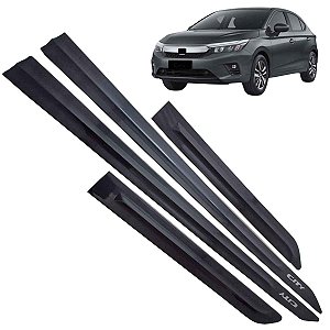 Jogo Friso Lateral New Honda City Cinza Basalto cor original