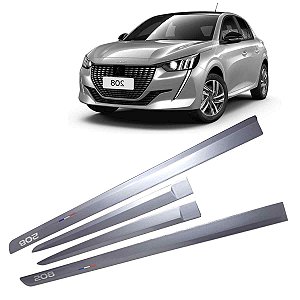 Friso Lateral Novo 208 Peugeot 2022  Cinza Artense Cor Orig