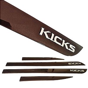 Friso Lateral Marrom Cinza Rust Compatível com SUV Kicks