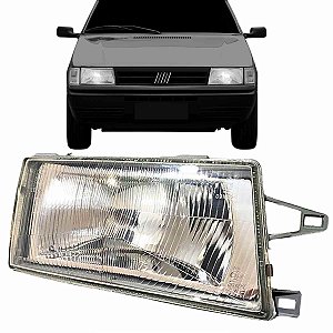 Farol Uno Mille 91-03 esquerdo lente Vidro mascara cromada