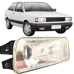 Farol Gol G1 quadrado 1991 a 1994 Esquerdo Lente vidro H4