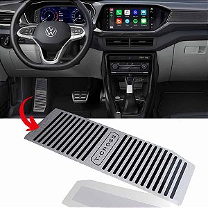 Descanso de pé aço inox escovado T Cross 2017 2018 a 2023