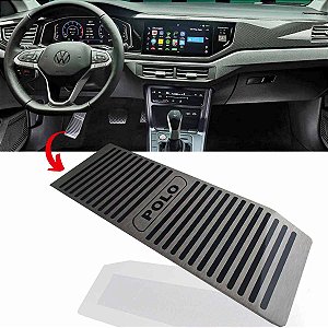 Descanso de pé aço inox escovado Novo Polo 2017 2018 a 2023