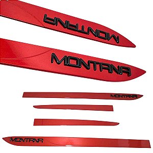 Friso Lateral Nova Montana Vermelho Chilli Nome Black Piano