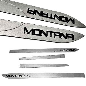 Friso Lateral Nova Montana Prata Shark Nome Black Piano