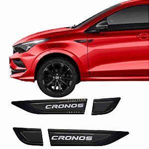 Emblemas Aplique Lateral Cronos Black Piano Chrome Delete