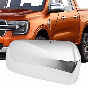 Capa Retrovisor Cromada Ranger 2024 a 2026 Original Direito