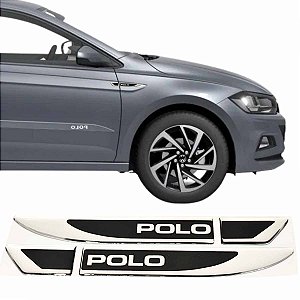 Emblema Lateral Volks Polo tracker Adesivo Resinado cromado