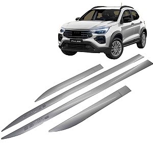 Jogo friso lateral Fiat Pulse Prata Bari na Cor Original