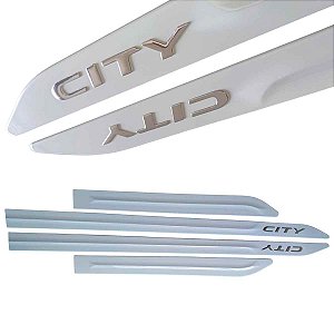 Friso Lateral New City Branco Topazio nome alto relevo