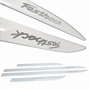Friso Lateral Fiat Fastback Branco Banchisa nome Alto Relevo