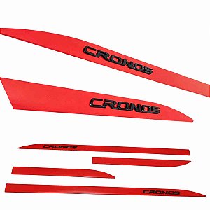 Friso Cronos Vermelho Montecarlo Nome alto relevo Black Piano